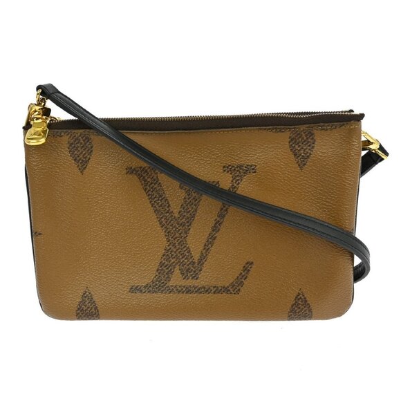 Louis Vuitton Giant Pochette Double Zip Shoulder Bag M69203 MI4270 NQ00908 - Picture 1 of 9